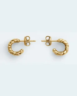 Kleine Intreccio Ohrringe-Gold - Damen