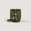 Kleine Kosmetik-Clutch aus Sartorial Leder - Khaki - Leder - MB221570 - Kulturtaschen