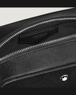 Kleine Kosmetik-Clutch aus Sartorial Leder - Schwarz - Leder - MB221572 - Kulturtaschen