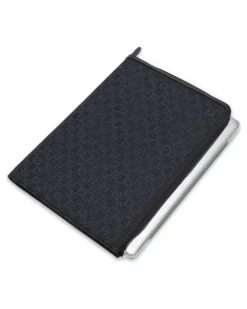 Kleine Laptophülle aus Stamp-Canvas - Blau