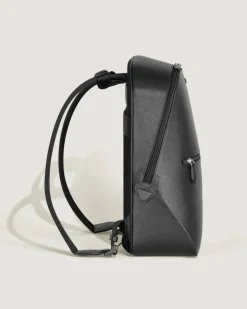 Kleiner Rucksack aus Sartorial Leder - Schwarz - Leder - MB130277 - Rucksäcke