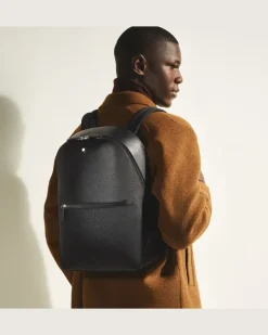 Kleiner Rucksack aus Sartorial Leder - Schwarz - Leder - MB130277 - Rucksäcke