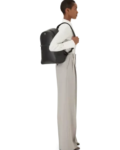 Kleiner Rucksack aus Sartorial Leder - Schwarz - Leder - MB130277 - Rucksäcke