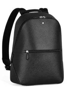 Kleiner Rucksack aus Sartorial Leder - Schwarz - Leder - MB130277 - Rucksäcke