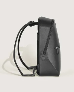 Kleiner Rucksack aus Sartorial Leder - Schwarz - Leder - MB130277 - Rucksäcke