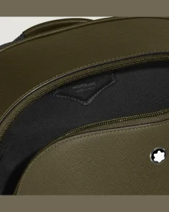 Kleiner Rucksack aus Sartorial Leder - Khaki - Leder - MB221544 - Rucksäcke