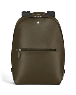 Kleiner Rucksack aus Sartorial Leder - Khaki - Leder - MB221544 - Rucksäcke