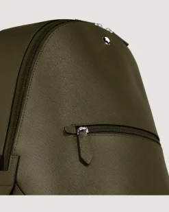 Kleiner Rucksack aus Sartorial Leder - Khaki - Leder - MB221544 - Rucksäcke