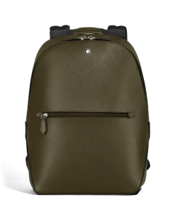 Kleiner Rucksack aus Sartorial Leder - Khaki - Leder - MB221544 - Rucksäcke