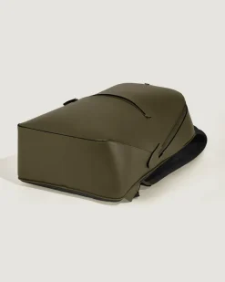 Kleiner Rucksack aus Sartorial Leder - Khaki - Leder - MB221544 - Rucksäcke