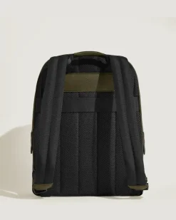 Kleiner Rucksack aus Sartorial Leder - Khaki - Leder - MB221544 - Rucksäcke