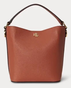 Kleine Schraffurleder-Beuteltasche Reese Red