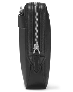Kleine Umhängetasche aus Sartorial Leder - Schwarz - Leder - MB130308 - Messenger Bags