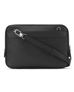 Kleine Umhängetasche aus Sartorial Leder - Schwarz - Leder - MB130308 - Messenger Bags