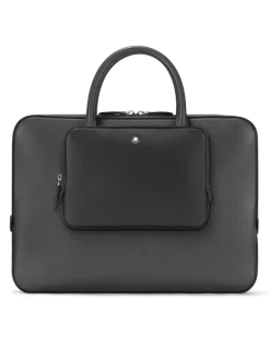 Kleine Umhängetasche aus Sartorial Leder - Schwarz - Leder - MB130308 - Messenger Bags