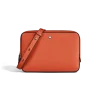 Kleine Umhängetasche aus Sartorial Leder - Mandarine - Leder - MB221576 - Messenger Bags