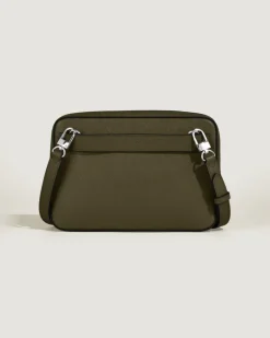 Kleine Umhängetasche aus Sartorial Leder - Khaki - Leder - MB221574 - Messenger Bags