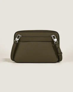 Kleine Umhängetasche aus Sartorial Leder - Khaki - Leder - MB221574 - Messenger Bags