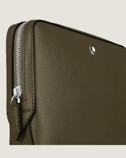 Kleine Umhängetasche aus Sartorial Leder - Khaki - Leder - MB221574 - Messenger Bags