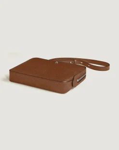 Kleine Umhängetasche aus Sartorial Leder - Rehbraun - Leder - MB220338 - Messenger Bags