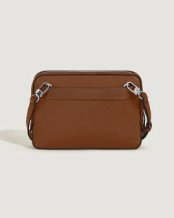 Kleine Umhängetasche aus Sartorial Leder - Rehbraun - Leder - MB220338 - Messenger Bags