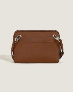 Kleine Umhängetasche aus Sartorial Leder - Rehbraun - Leder - MB220338 - Messenger Bags