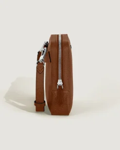 Kleine Umhängetasche aus Sartorial Leder - Rehbraun - Leder - MB220338 - Messenger Bags