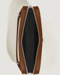 Kleine Umhängetasche aus Sartorial Leder - Rehbraun - Leder - MB220338 - Messenger Bags