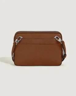 Kleine Umhängetasche aus Sartorial Leder - Rehbraun - Leder - MB220338 - Messenger Bags