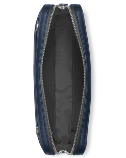Kleine Umhängetasche aus Sartorial Leder - Tintenblau - MB131718 - Messenger Bags