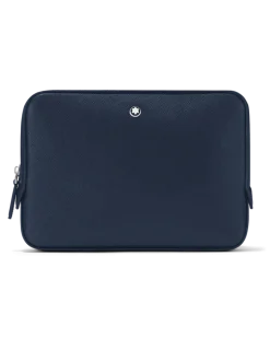 Kleine Umhängetasche aus Sartorial Leder - Tintenblau - MB131718 - Messenger Bags
