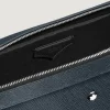 Kleine Umhängetasche aus Sartorial Leder - Tweed-Blau - Leder - MB220337 - Messenger Bags