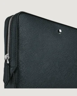 Kleine Umhängetasche aus Sartorial Leder - Tweed-Blau - Leder - MB220337 - Messenger Bags
