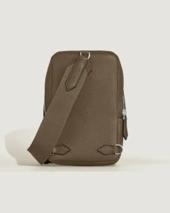 Kleine Umhängetasche Montblanc Companion - Haselnussbraun - Leder - MB220206 - Sling Bags