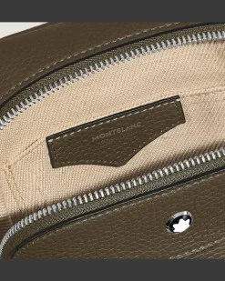 Kleine Umhängetasche Montblanc Companion - Khaki - Leder - MB220204 - Sling Bags