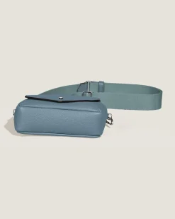 Kleine Umhängetasche Montblanc Companion - Frosted Blue - Leder - MB222883 - Messenger Bags