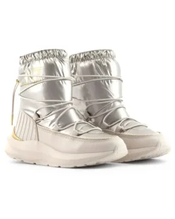 Knöchelhohe Schneestiefel - Silber