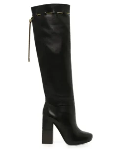 Kniehohe Regenstiefel - Schwarz