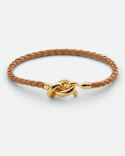 Knot Lederarmband-Braun - Damen
