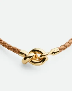 Knot Lederarmband-Braun - Damen