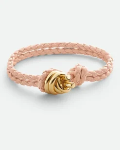 Knot Lederarmband-Rose - Unisex