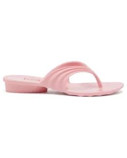 Künstlerisch gestaltete Flip-Flops aus Melflex - Sandalen - Damen - Rosa