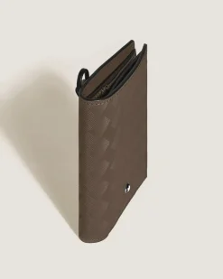 Kompakte Brieftasche 6 cc aus Extreme Leder - Haselnussbraun - Leder - MB220287 - Brieftaschen