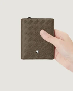 Kompakte Brieftasche 6 cc aus Extreme Leder - Haselnussbraun - Leder - MB220287 - Brieftaschen