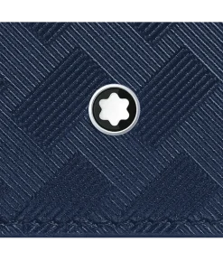 Kompakte Brieftasche 6 cc aus Extreme Leder - Tintenblau - Leder - MB198067 - Brieftaschen