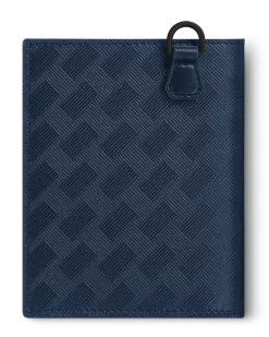 Kompakte Brieftasche 6 cc aus Extreme Leder - Tintenblau - Leder - MB198067 - Brieftaschen