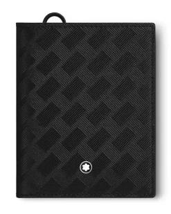 Kompakte Brieftasche 6 cc aus Extreme Leder - Schwarz - Leder - MB129975 - Brieftaschen