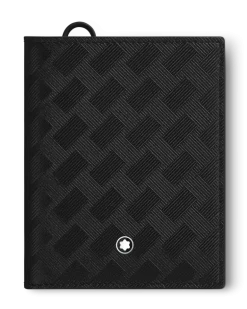 Kompakte Brieftasche 6 cc aus Extreme Leder - Schwarz - Leder - MB129975 - Brieftaschen