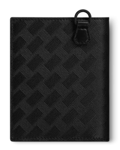 Kompakte Brieftasche 6 cc aus Extreme Leder - Schwarz - Leder - MB129975 - Brieftaschen