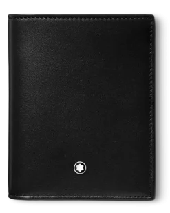 Kompakte Brieftasche 6 cc aus Meisterstück Leder - Schwarz - Leder - MB129677 - Brieftaschen